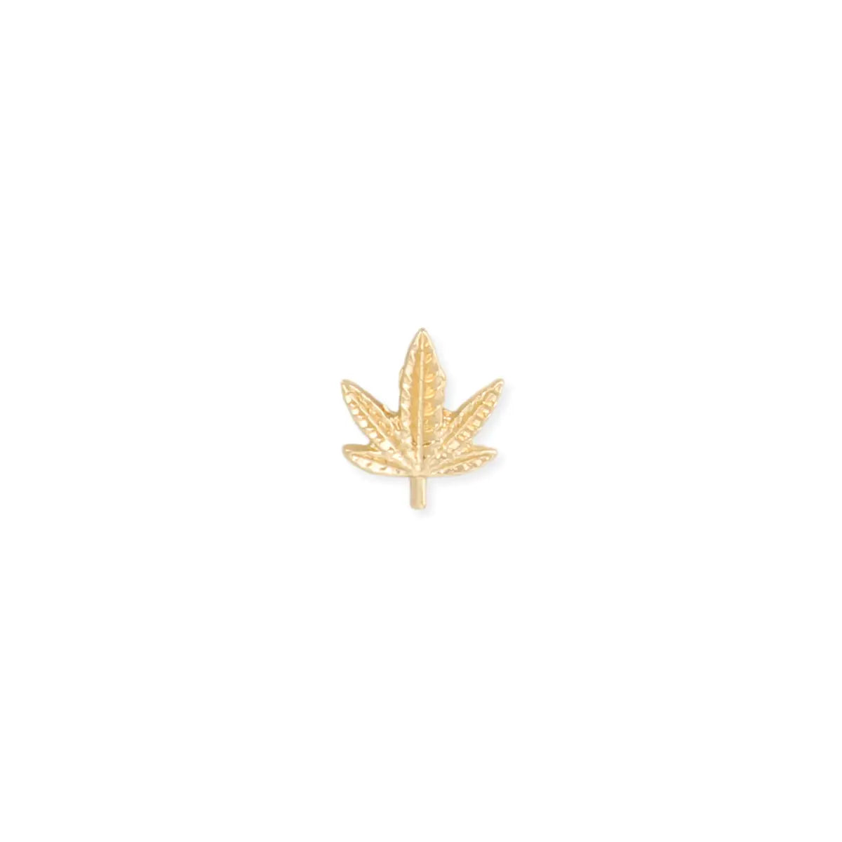 Cannabis Leaf Earrings | Gold Plated Cannabis Earrings | Suxess
