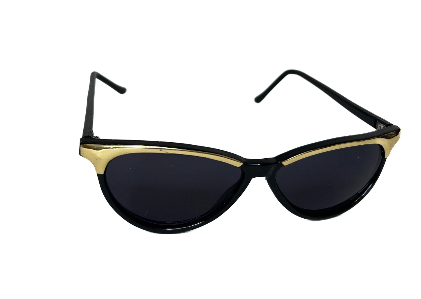 Men's Oval Sunglasses | Gold and Black Frame Sunglasses | Suxess