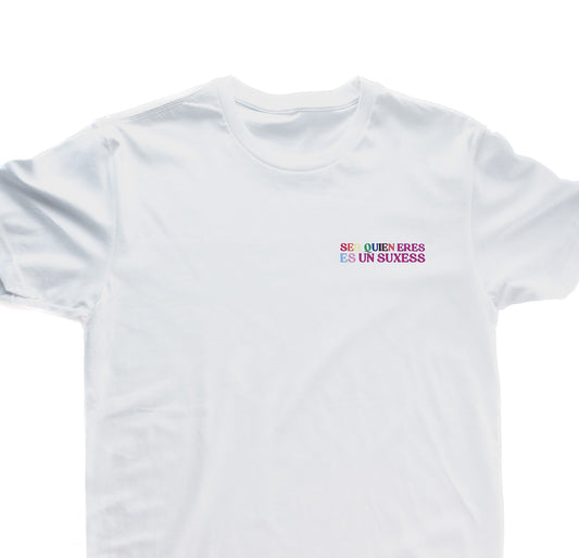 Men's Printed White Tee | Suxess Printed T-Shirt | Suxess