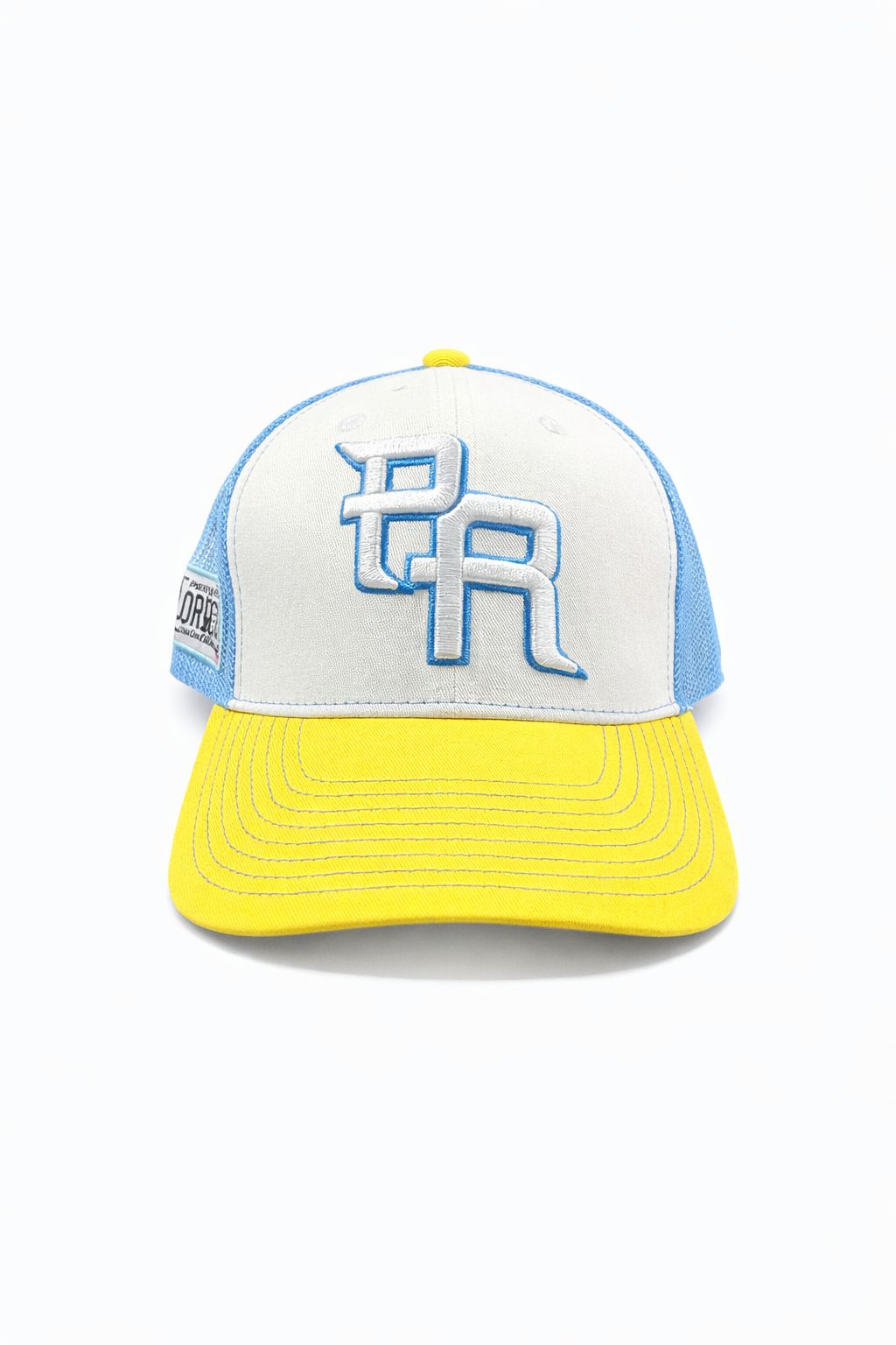 PR Hat Light Blue & Yellow