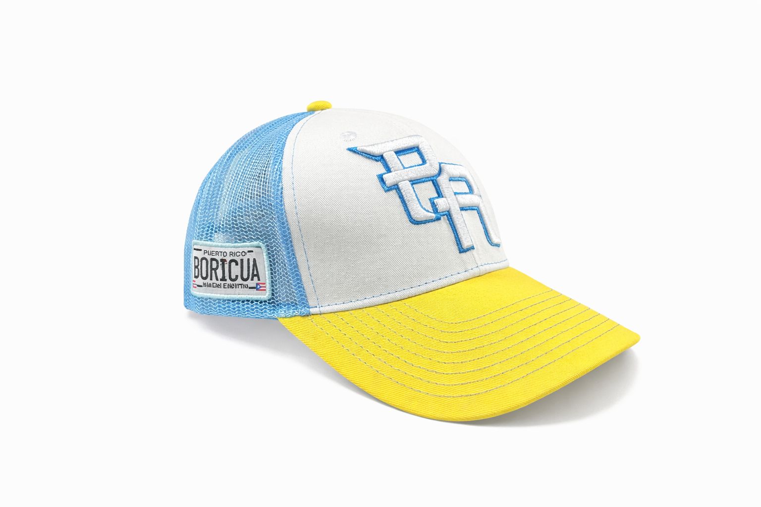 PR Hat Light Blue & Yellow