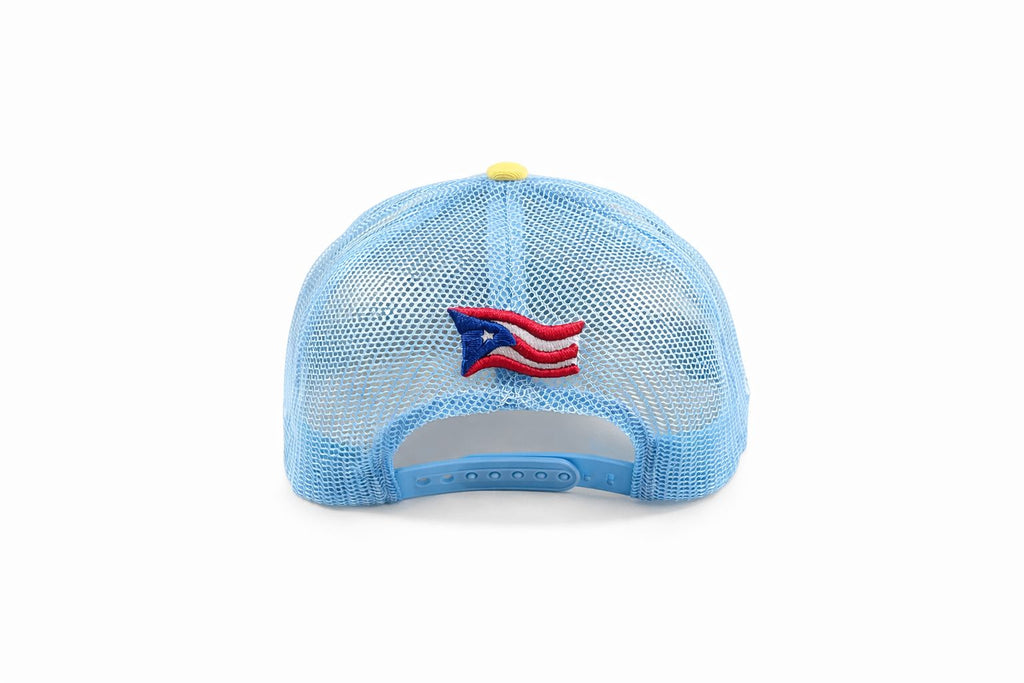 PR Hat Light Blue & Yellow