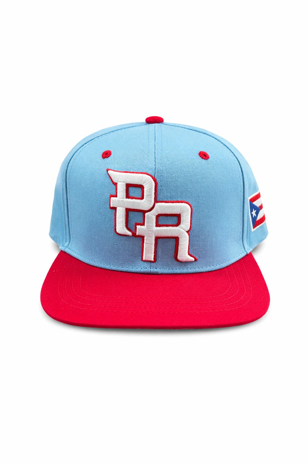 PR Hat Light Blue & Red