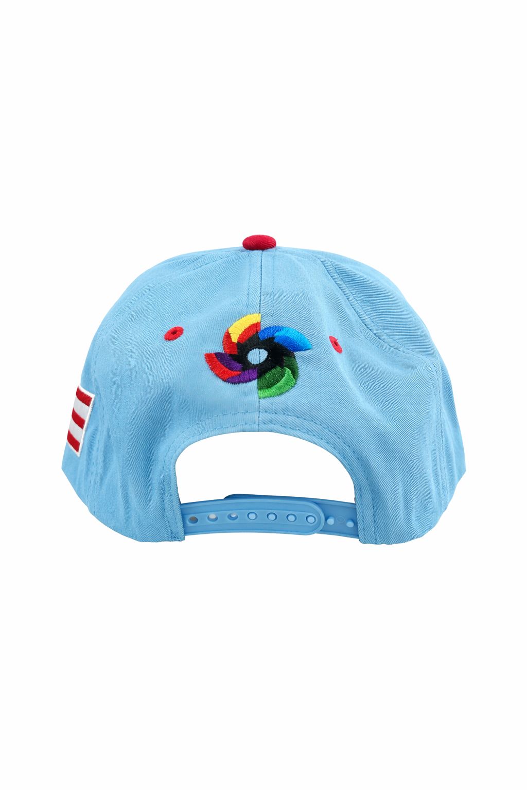 PR Hat Light Blue & Red