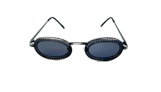 SX Oval blue retro sunglasses